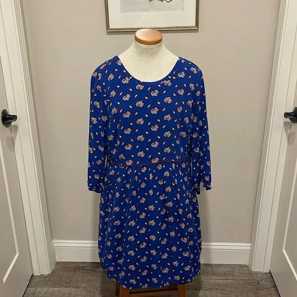 Boden - Maple Leaf Dress Long Sleeves with Pockets - Size 16 - Gently Used!! - Picture 1 of 9